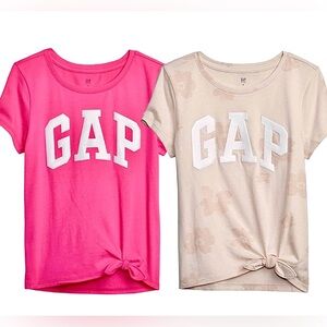 Girls GAP Kids Logo Short Sleeve Tshirt Bundle Size Medium 8/9
